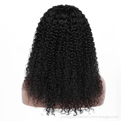 2021 Trending Style Raw Brazilian Cuticle Aligned Virgin 100% Human Hair Kinky Curly Headband Non Lace Wig Supernatural glueless